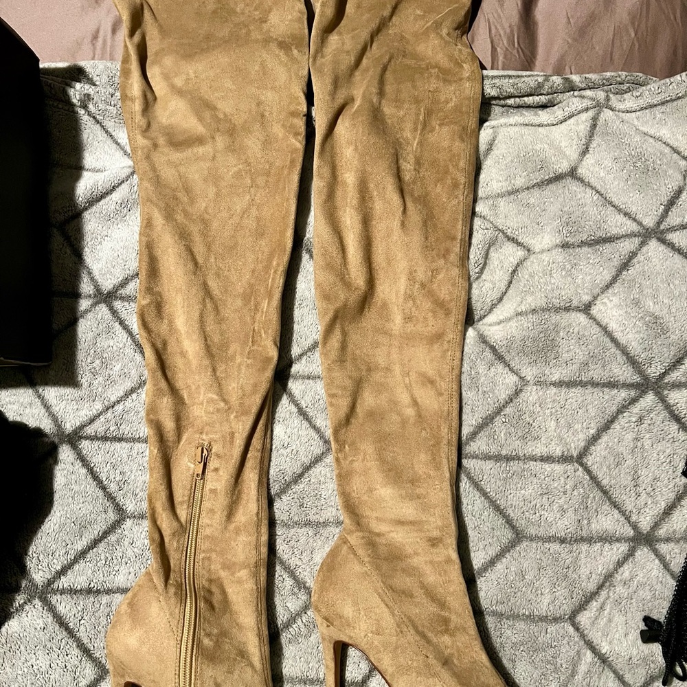 Tan Over-the-Knee Women's Boots